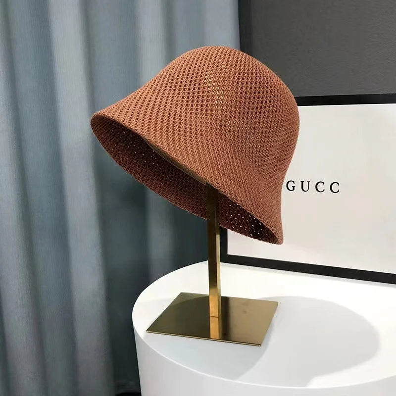 Women Hollow Out  Bucket Hat