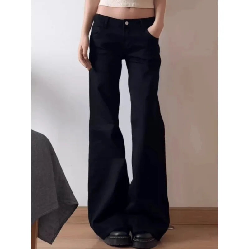 Women's Baggy Vintage High Waist Retro Jeans- Plus Size